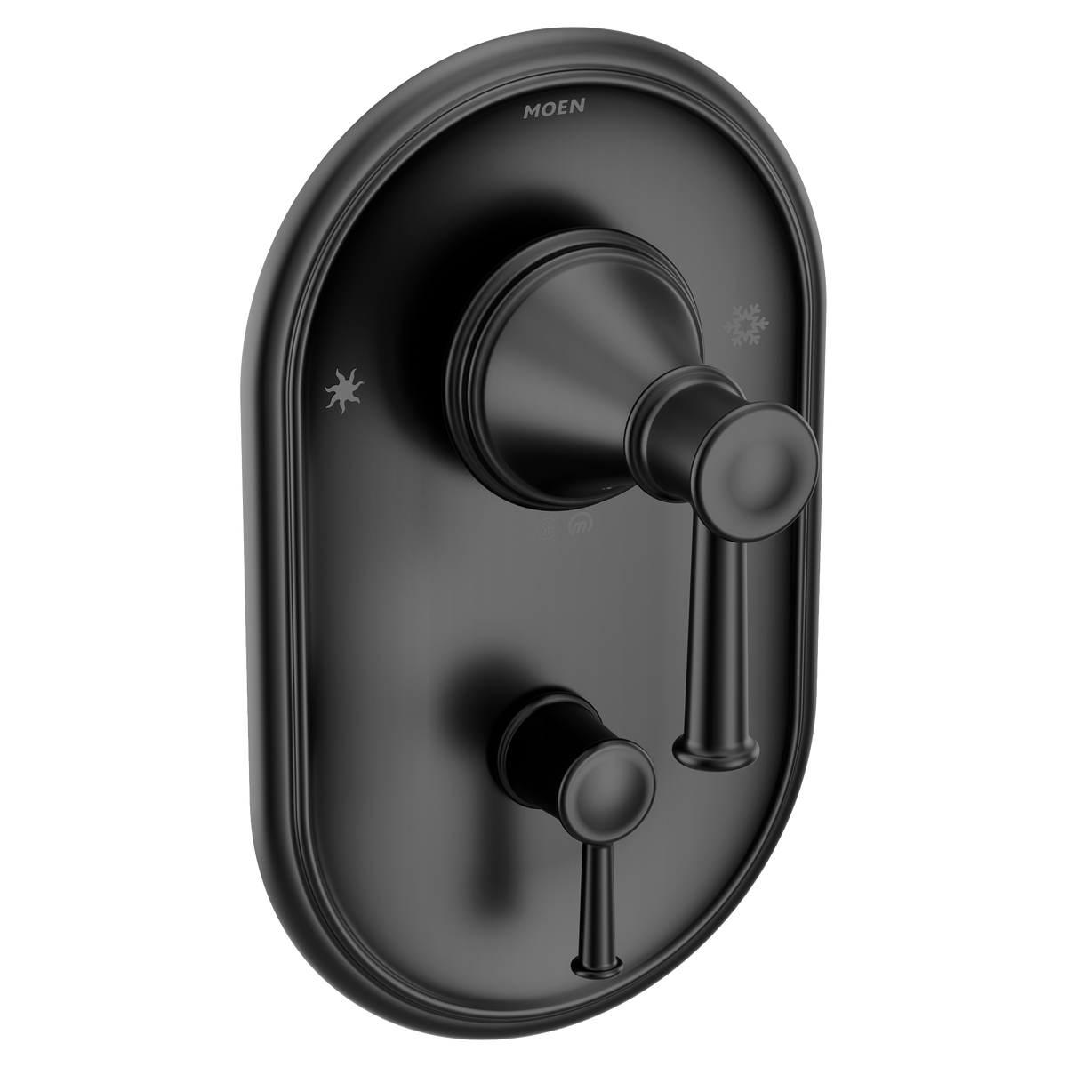 Moen Belfield Posi-Temp with Diverter Tub/Shower Valve Only T2310 in Matte Black (T2310BL)