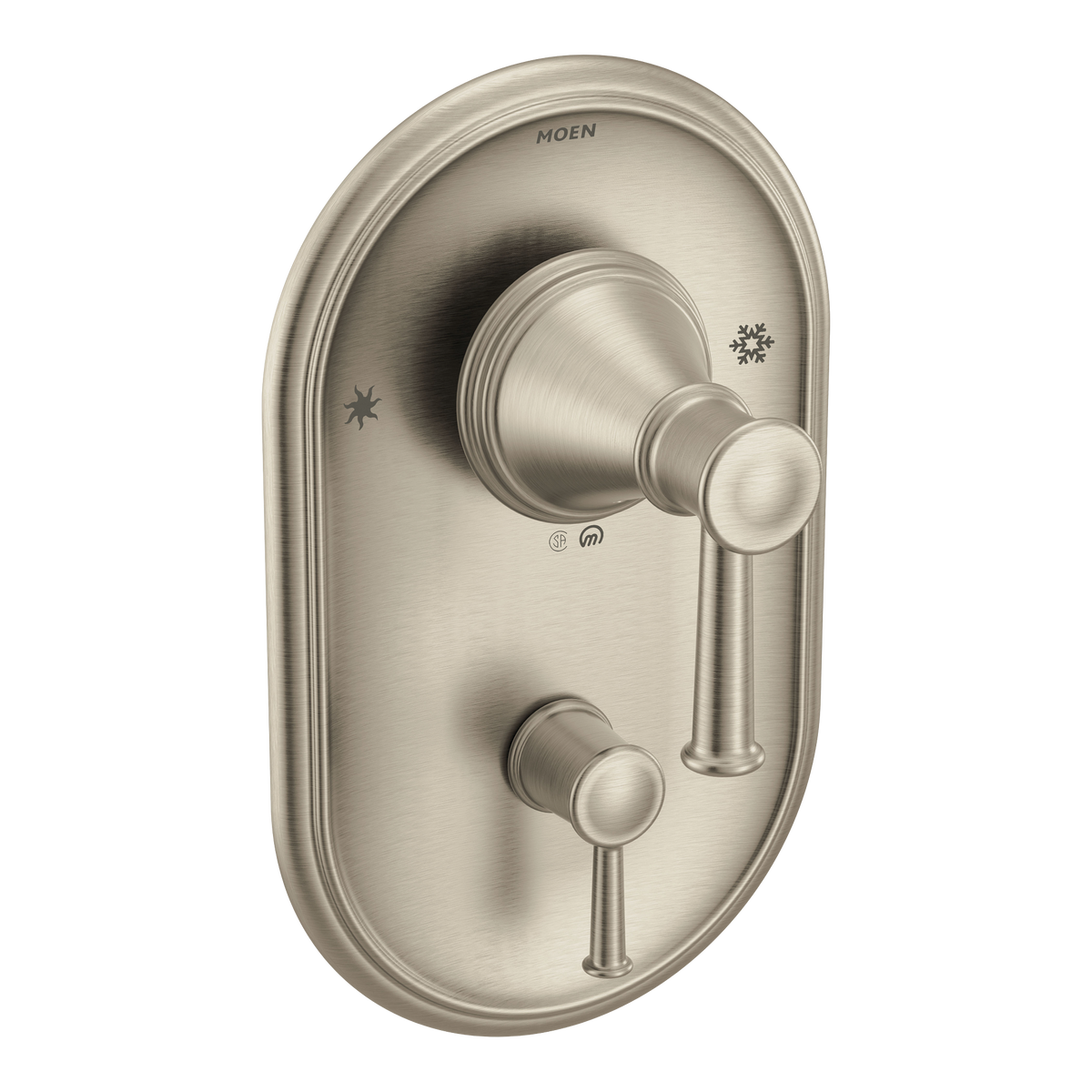 Moen Belfield Posi-Temp with Diverter Tub/Shower Valve Only T2310 in Brushed Nickel (T2310BN)