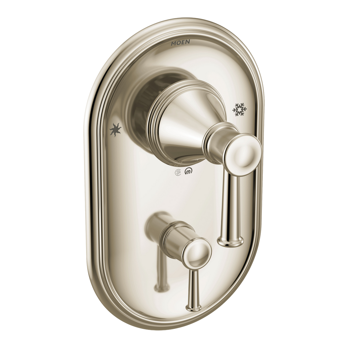 Moen Belfield Posi-Temp with Diverter Tub/Shower Valve Only T2310 in Polished Nickel (T2310NL)