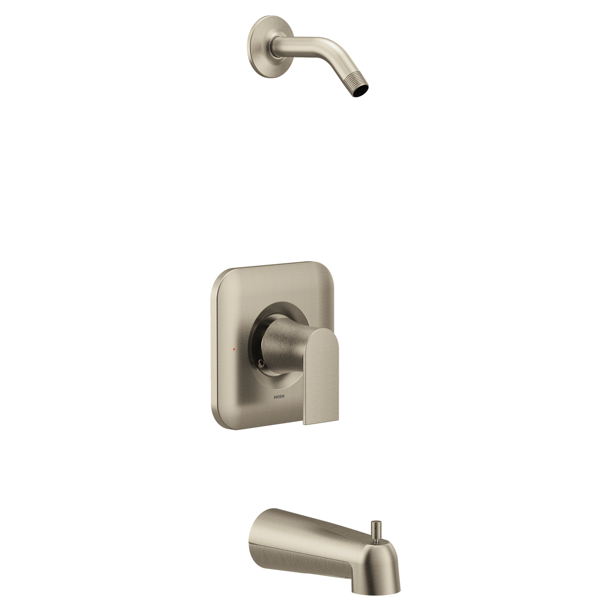 Moen Genta LX Posi-Temp Tub/Shower - No Head T2473NH in Brushed Nickel (T2473NHBN)