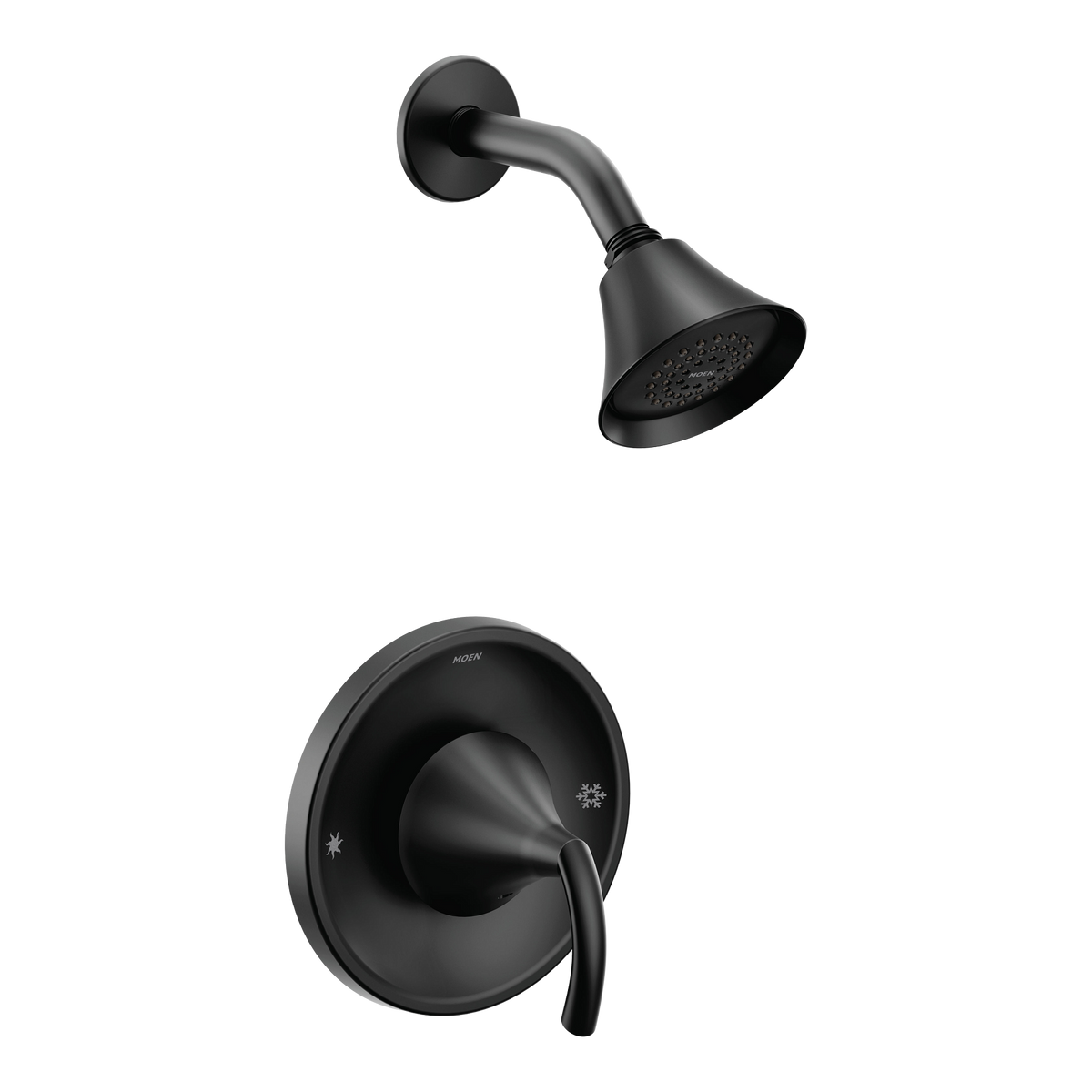 Moen Glyde Posi-Temp Shower Only T2742 in Matte Black (T2742BL)