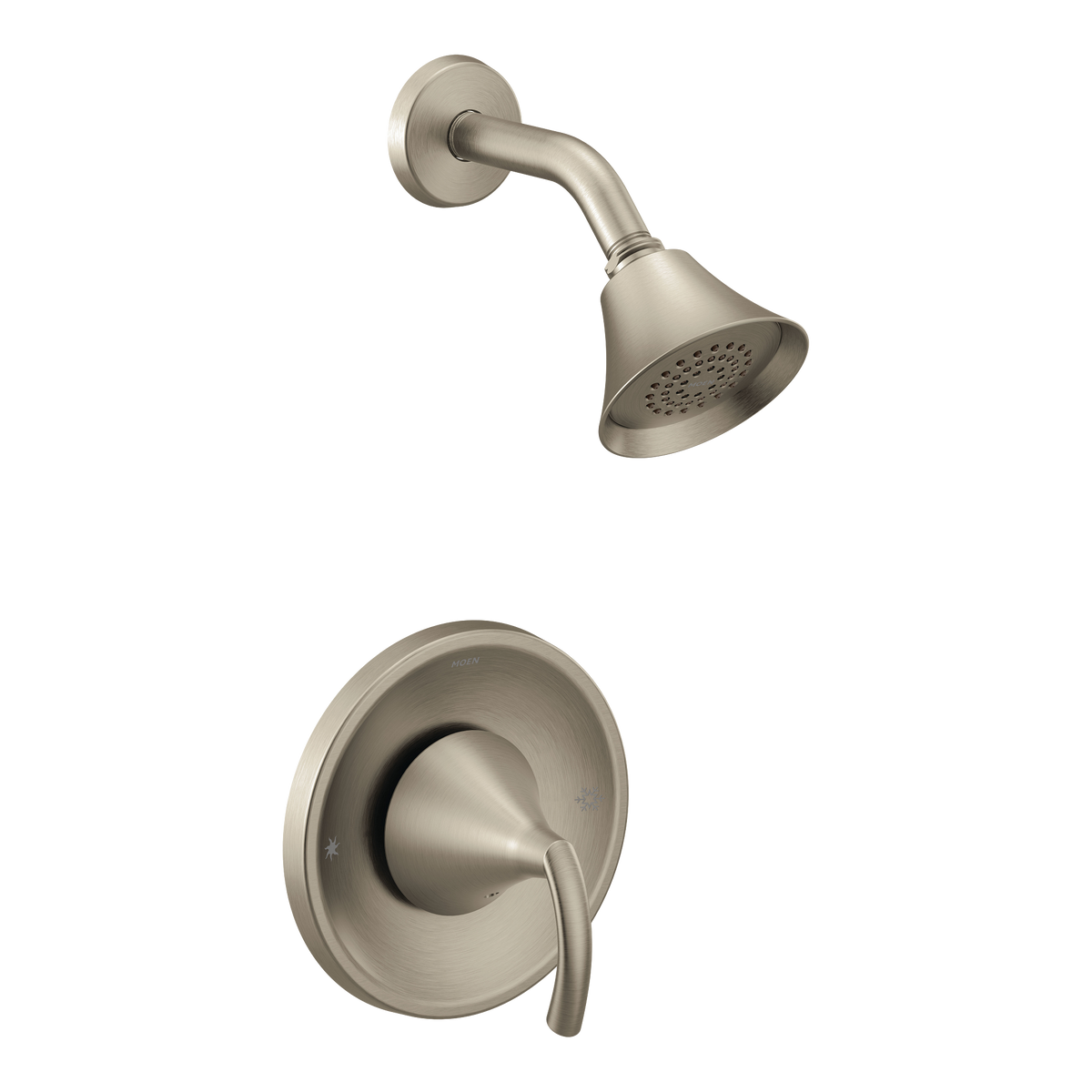 Moen Glyde Posi-Temp Shower Only T2742 in Brushed Nickel (T2742BN)