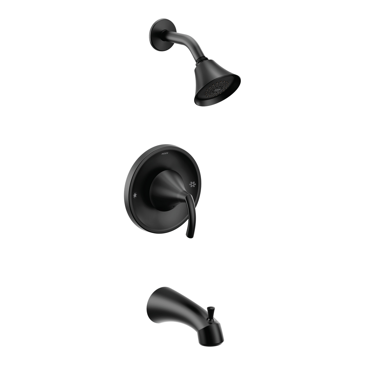 Moen Glyde Posi-Temp Eco-Performance Tub/Shower T2743EP in Matte Black (T2743EPBL)