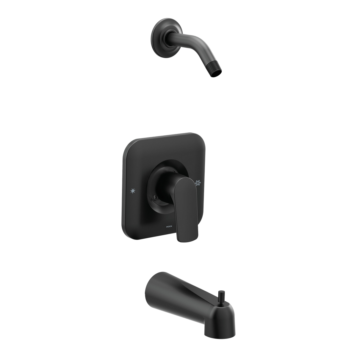 Moen Rizon Posi-Temp Tub/Shower - No Head T2813NH in Matte Black (T2813NHBL)