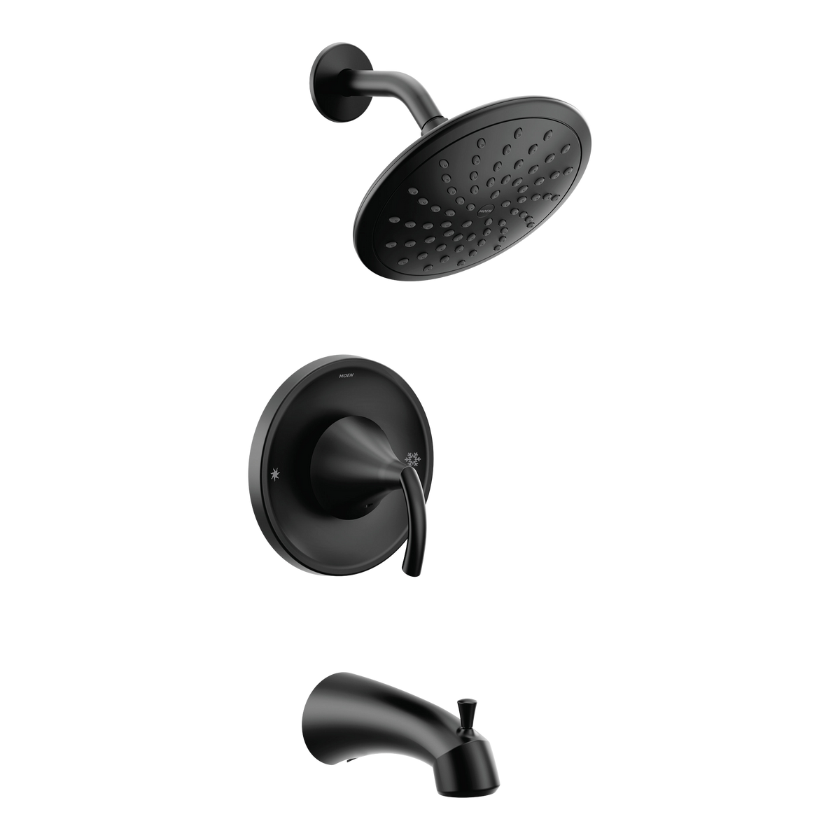 Moen Glyde Posi-Temp Eco-Performance Tub/Shower T2843EP in Matte Black (T2843EPBL)