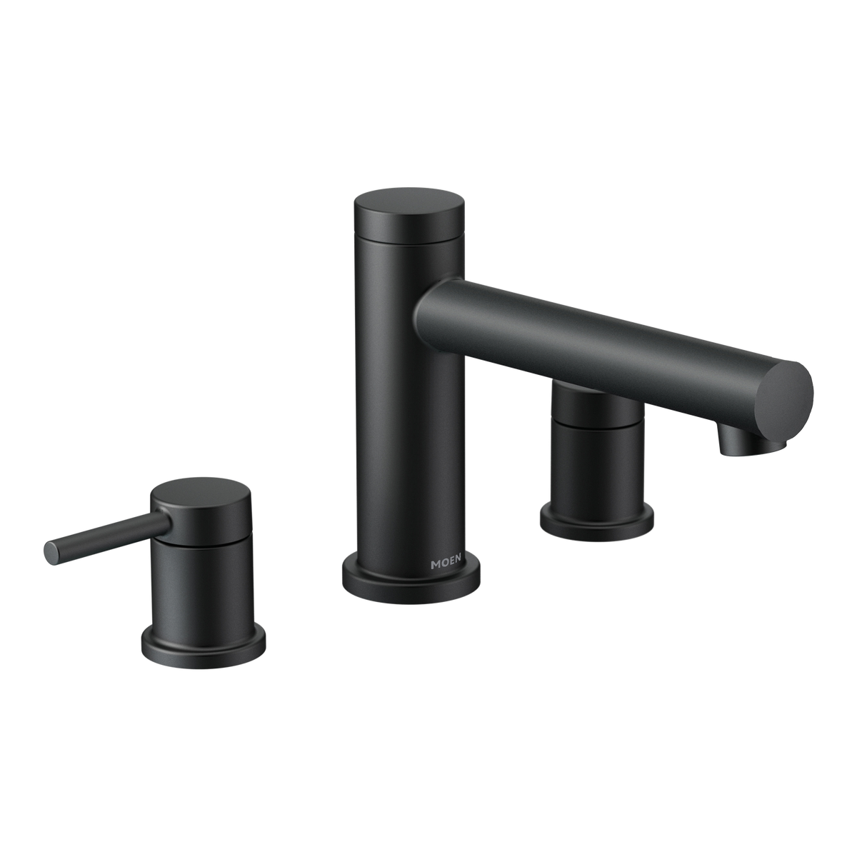 Moen Align Two-Handle Non-Diverter Roman Tub Faucet T393 in Matte Black (T393BL)