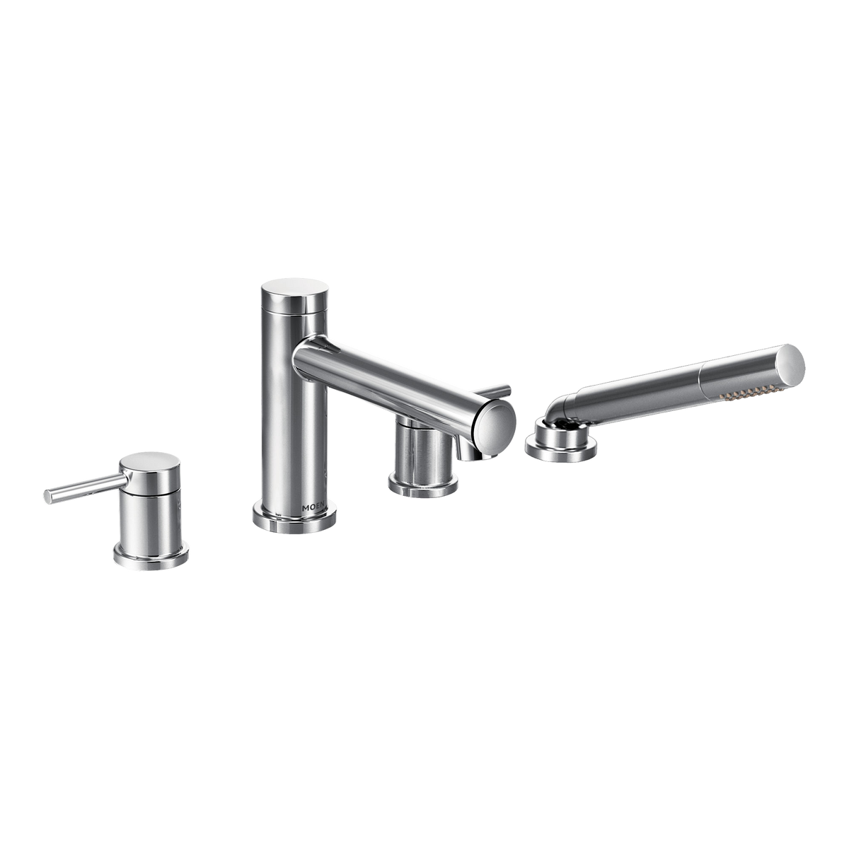 Moen Align Two-Handle Diverter Roman Tub Faucet With Hand Shower T394 in Chrome (T394)