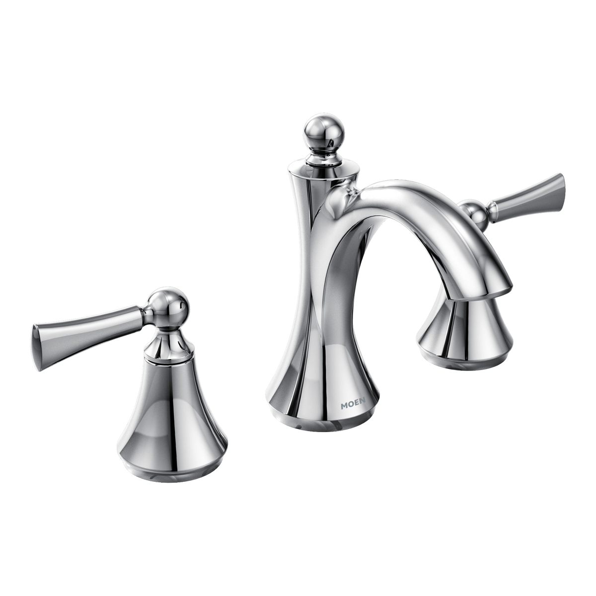 Moen Wynford Two-Handle High-Arc Bathroom Faucet T4520 in Chrome (T4520)