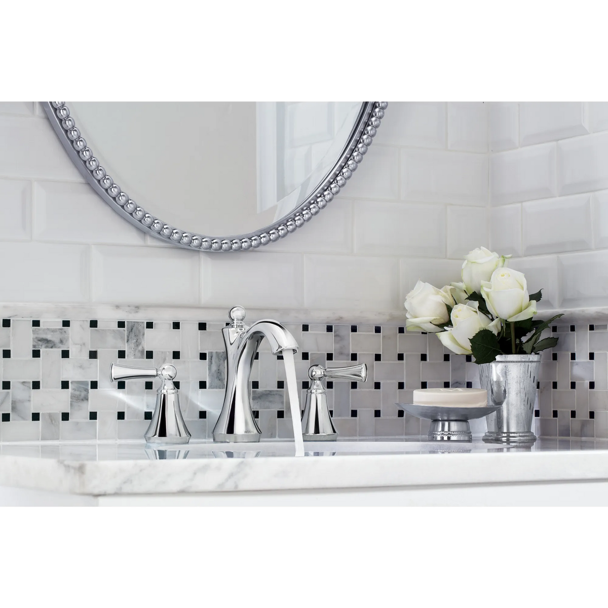 Moen Wynford Two-Handle High-Arc Bathroom Faucet T4520 in Chrome (T4520) - view 2