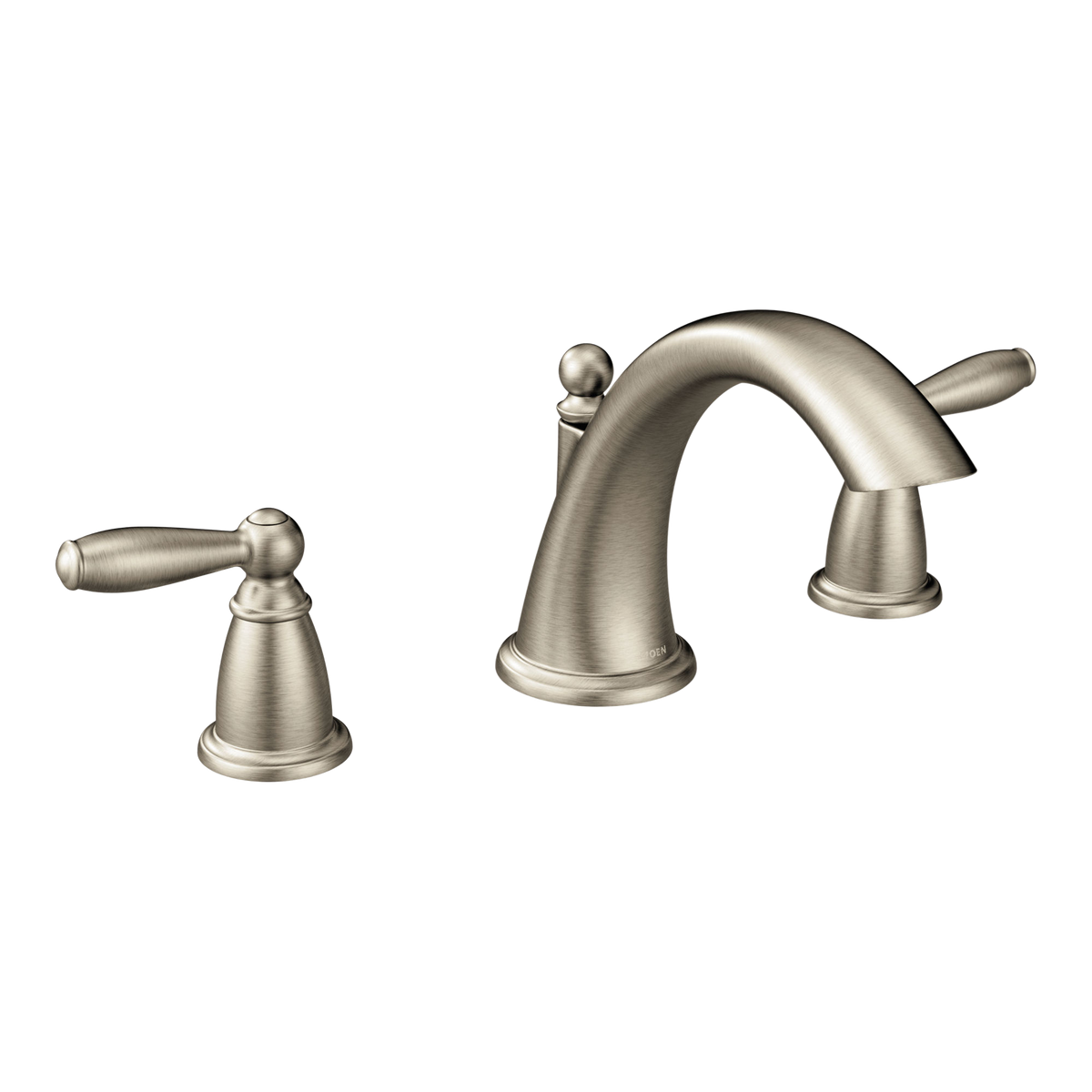 Moen Brantford Two-Handle Low-Arc Roman Tub Faucet T4943 in Brushed Nickel (T4943BN)