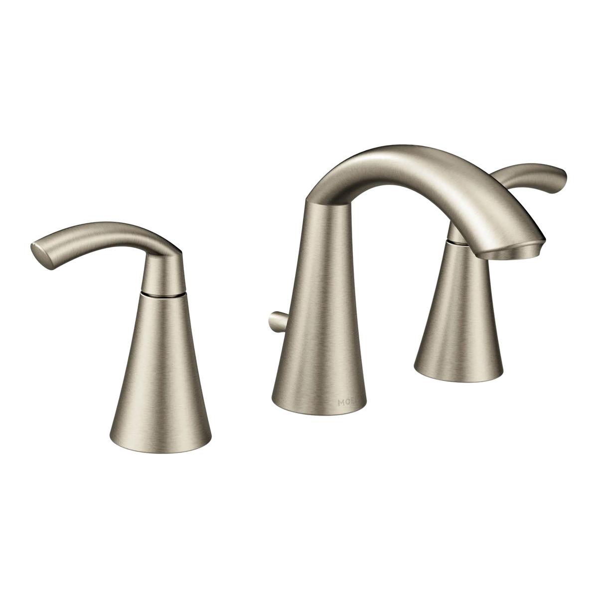 Moen Glyde Two-Handle High-Arc Bathroom Faucet TV6173 in Brushed Nickel (TV6173BN) - view 2