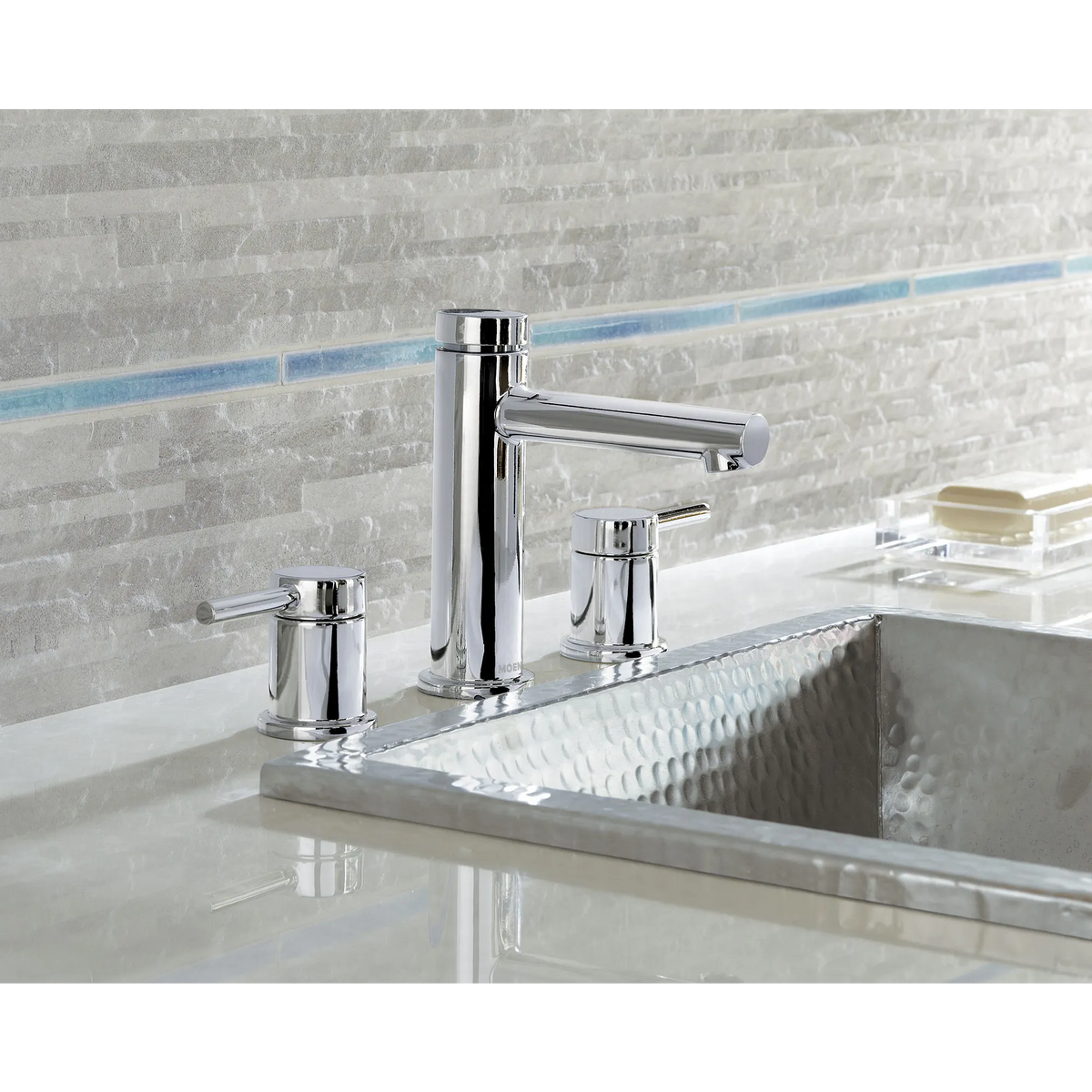 Moen Align Two-Handle High-Arc Bathroom Faucet T6193 in Brushed Nickel (T6193BN) - view 2