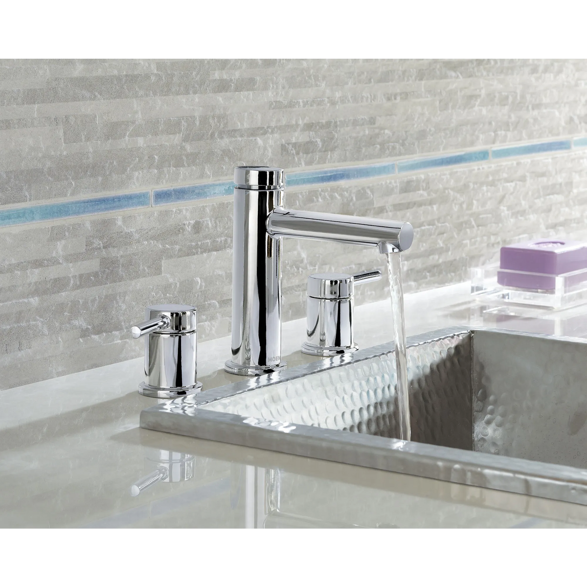 Moen Align Two-Handle High-Arc Bathroom Faucet T6193 in Chrome (T6193) - view 3