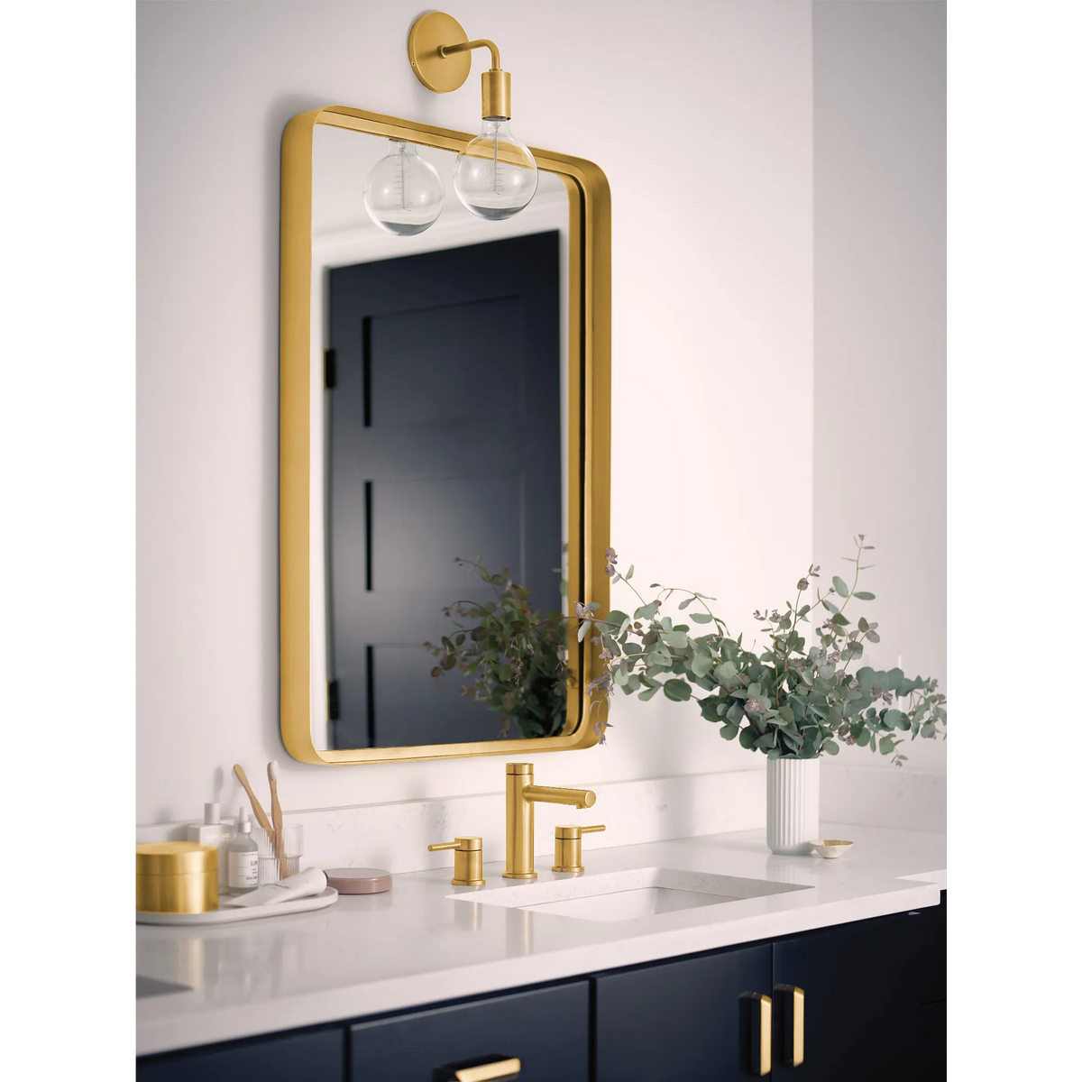 Moen Align Two-Handle High-Arc Bathroom Faucet T6193 in Brushed Gold (T6193BG) - view 3