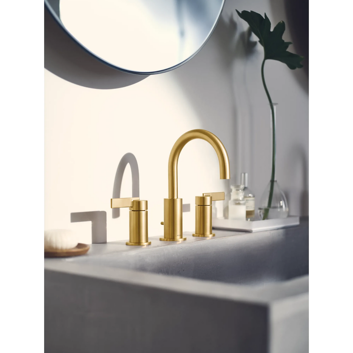 Moen Cia Two-Handle Bathroom Faucet T6222 in Brushed Gold (T6222BG) - view 5