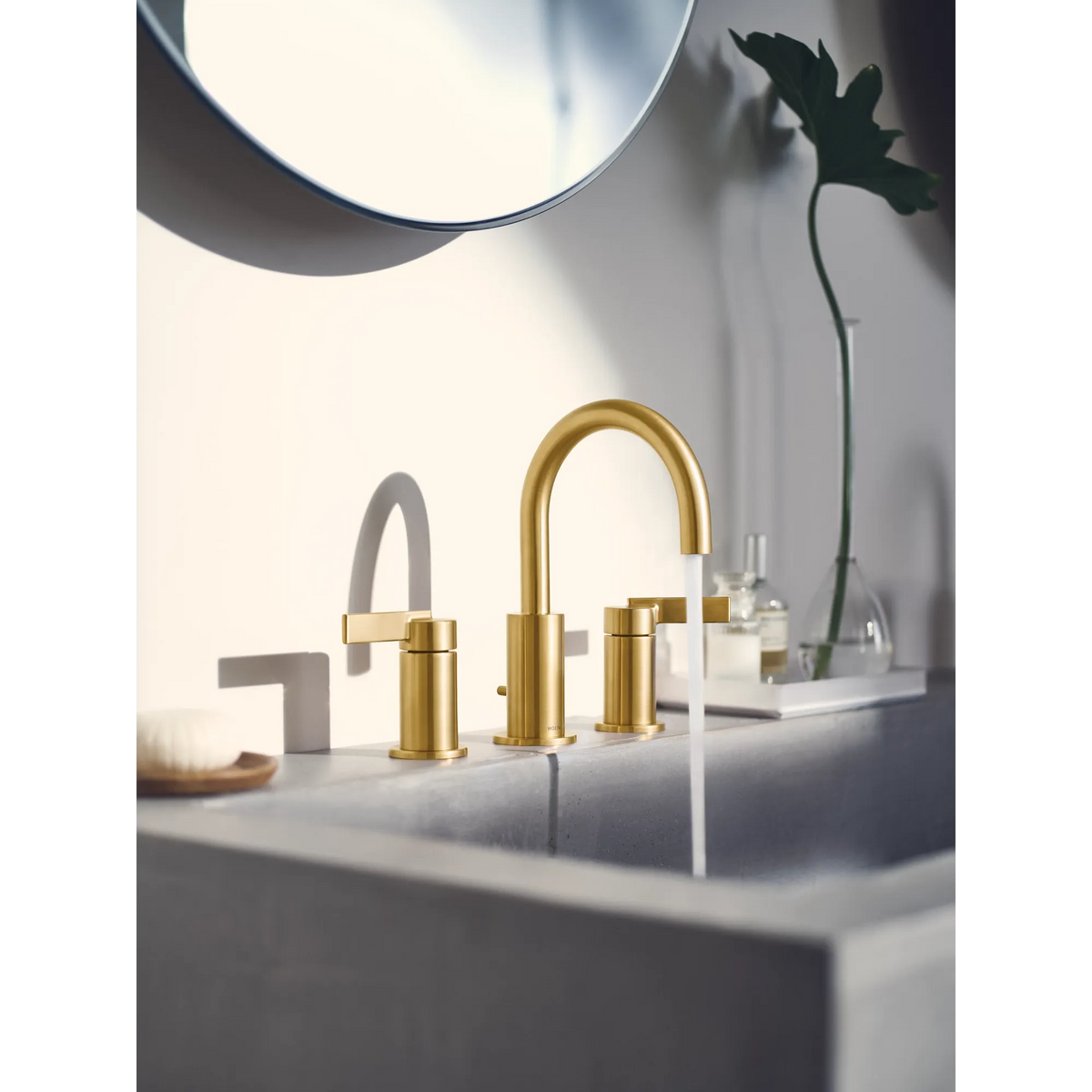 Moen Cia Two-Handle Bathroom Faucet T6222 in Brushed Gold (T6222BG) - view 6