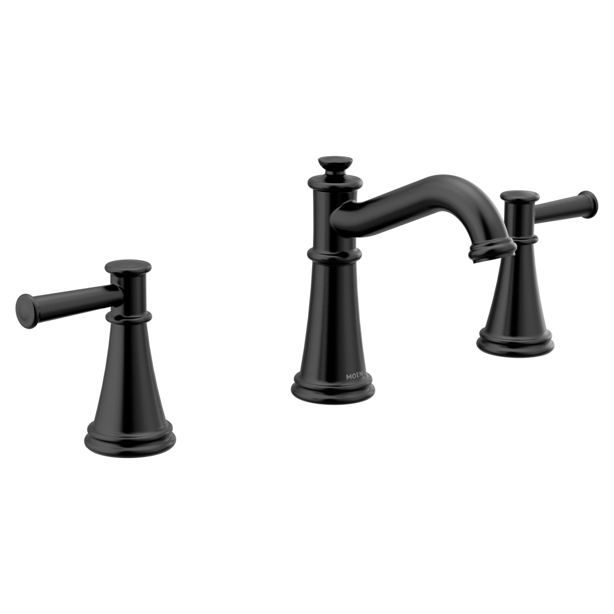 Moen Belfield Two-Handle High-Arc Bathroom Faucet T6405 in Matte Black (T6405BL)