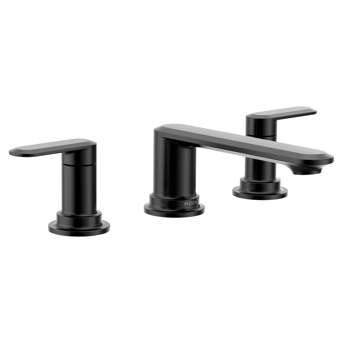 Moen Greenfield Two-Handle High-Arc Roman Tub Faucet T6503 in Matte Black (T6503BL)