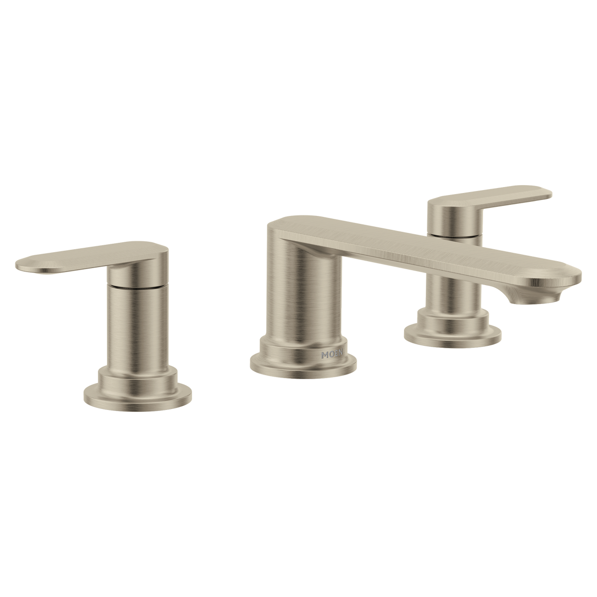 Moen Greenfield Two-Handle High-Arc Roman Tub Faucet T6503 in Brushed Nickel (T6503BN)