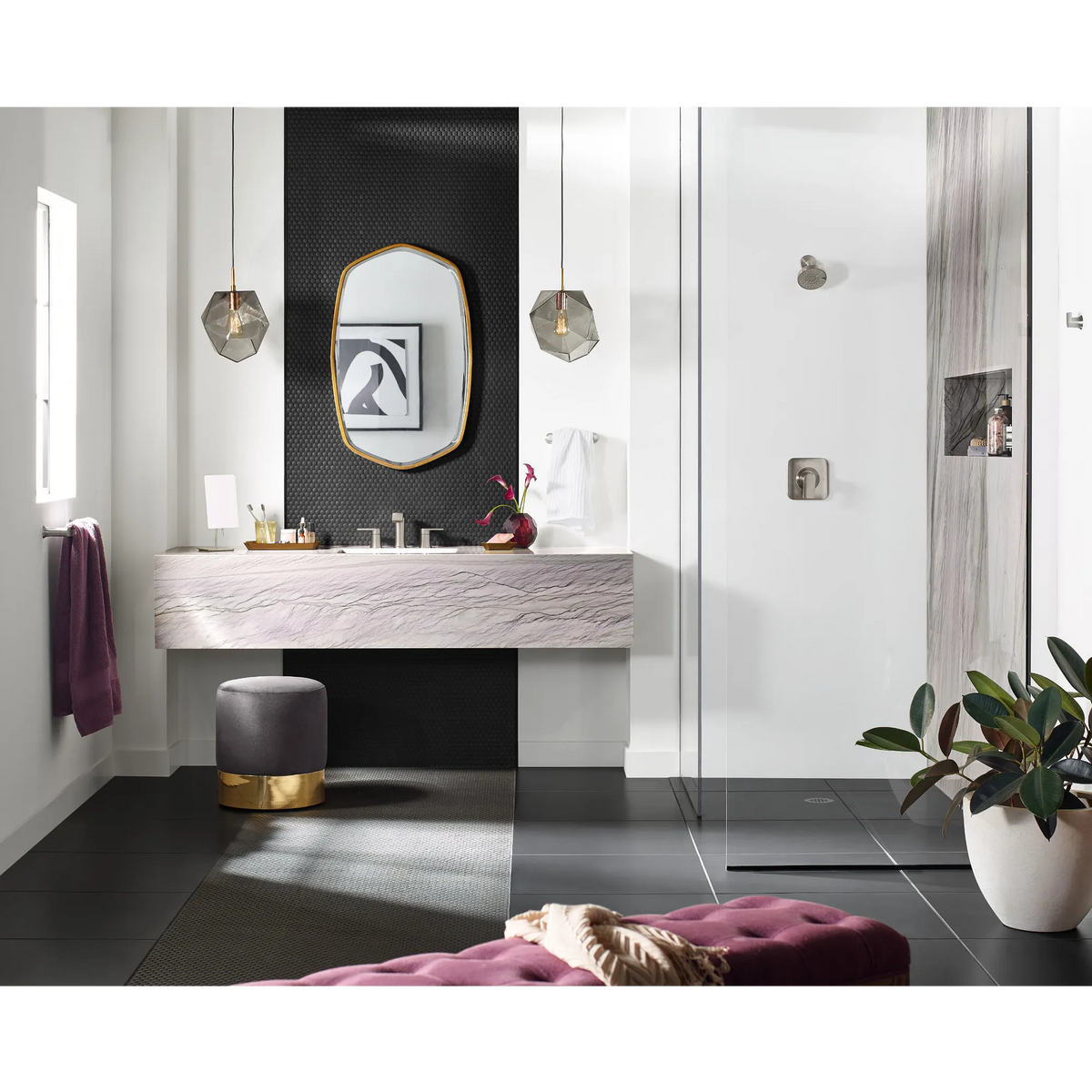 Moen Genta LX Pivoting Toilet Paper Holder BH3808 in Brushed Nickel (BH3808BN) - view 3