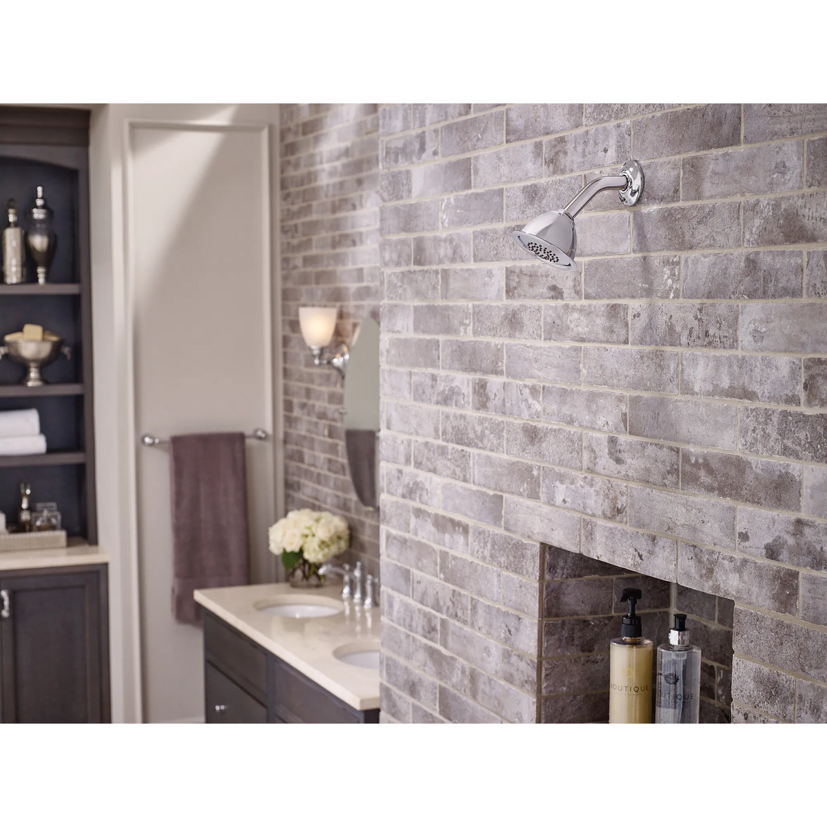Moen Dartmoor Eco-Performance Posi-Temp Shower Only T2182EP in Brushed Nickel (T2182EPBN) - view 2