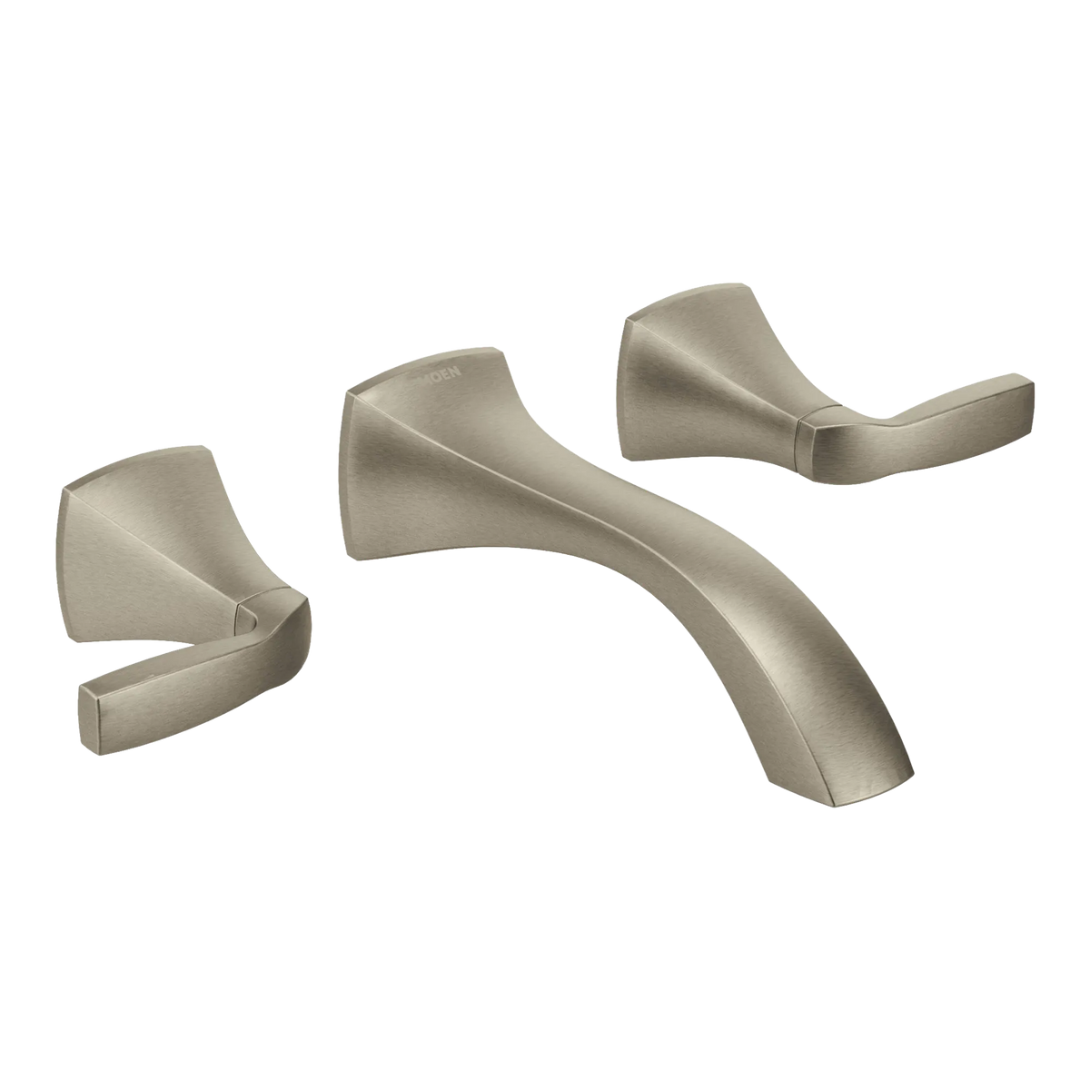 Moen Voss Two-Handle Wall Mount Bathroom Faucet T6906 in Brushed Nickel (T6906BN) - view 2