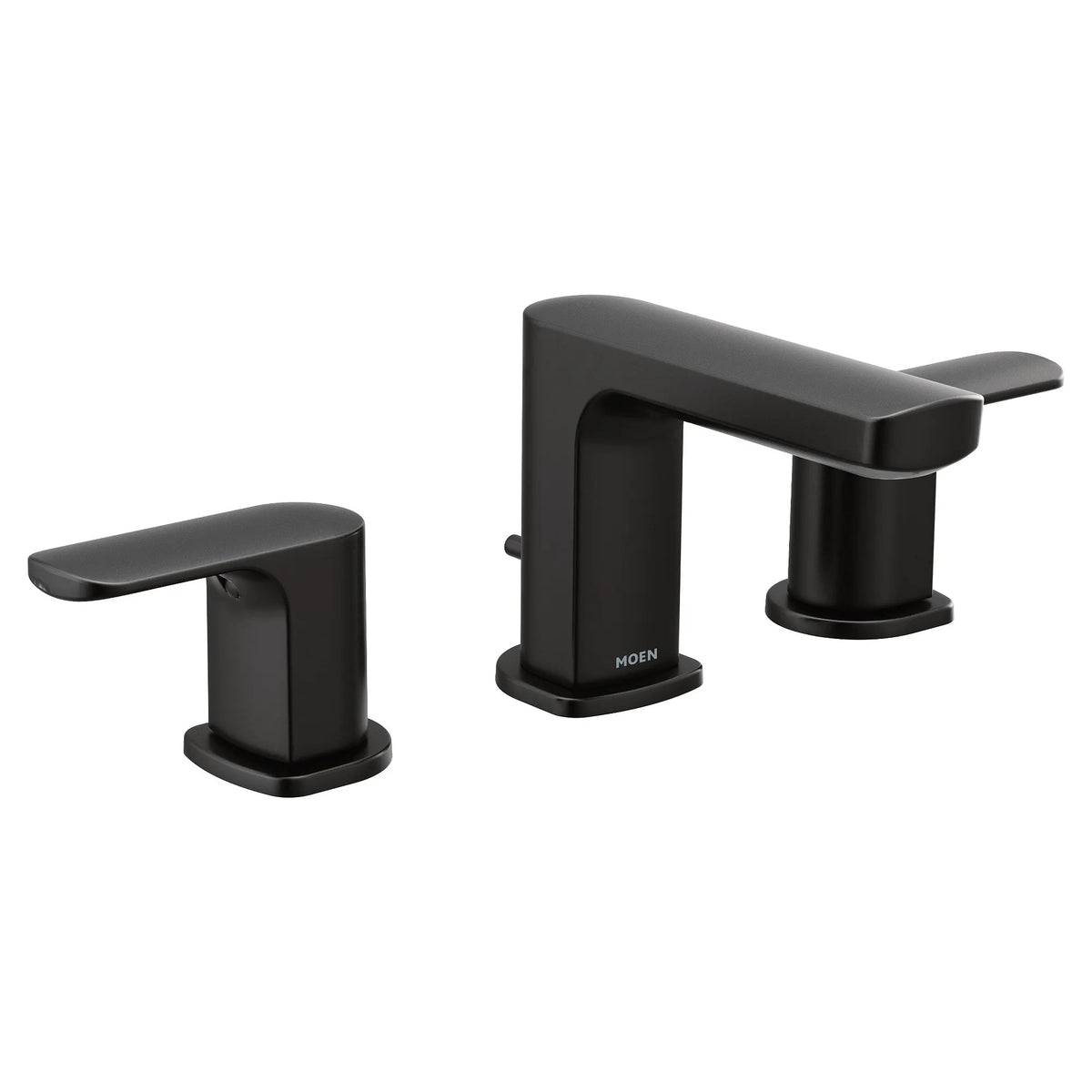Moen Rizon Two-Handle Low-Arc Bathroom Faucet T6920 in Matte Black (T6920BL) - view 2