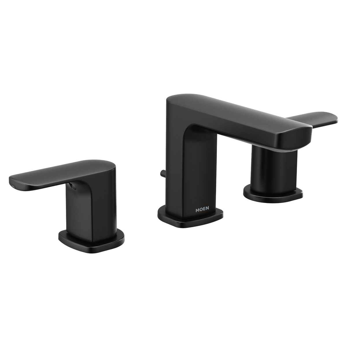 Moen Rizon Two-Handle Low-Arc Bathroom Faucet T6920 in Matte Black (T6920BL)