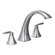 Moen Voss Two-Handle High-Arc Roman Tub Faucet T693 in Chrome (T693)