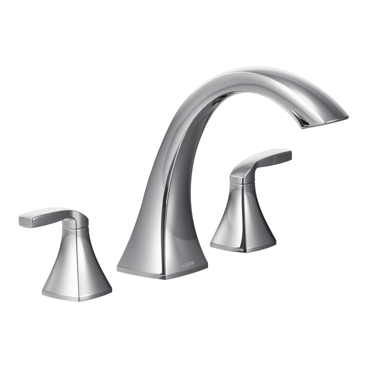 Moen Voss Two-Handle High-Arc Roman Tub Faucet T693 in Chrome (T693)
