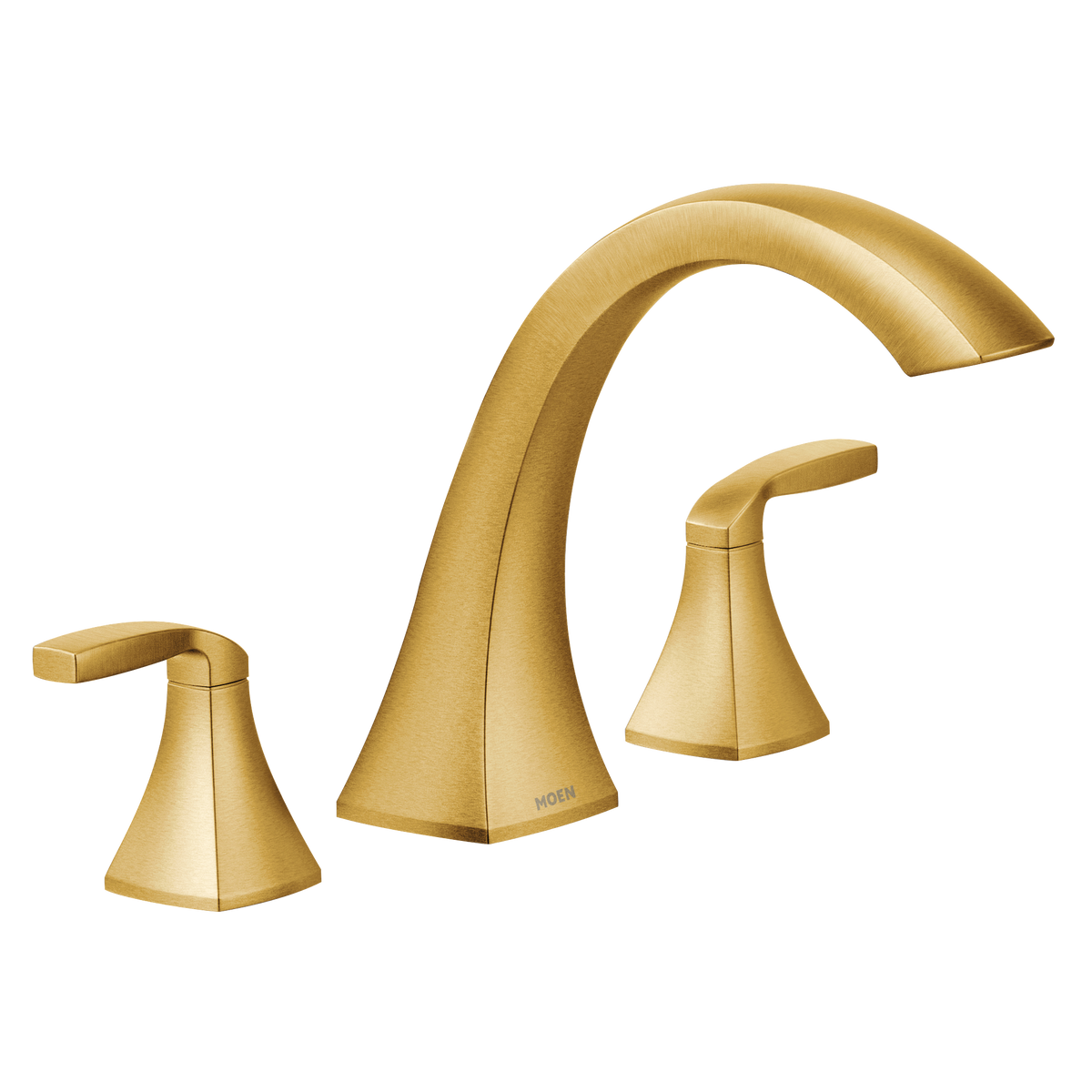 Moen Voss Two-Handle High-Arc Roman Tub Faucet T693 in Brushed Gold (T693BG)