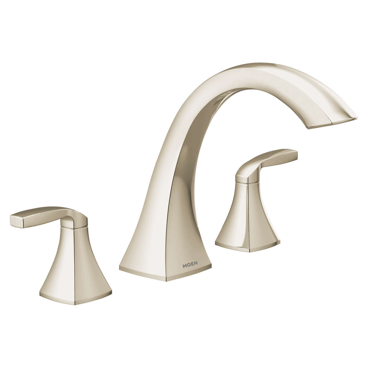 Moen Voss Two-Handle High-Arc Roman Tub Faucet T693 in Polished Nickel (T693NL)