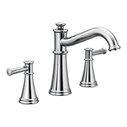 Moen Belfield Two-Handle Non-Diverter Roman Tub Faucet T9023 in Chrome (T9023)