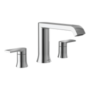 Moen Genta LX Two-Handle Low-Arc Roman Tub Faucet T908 in Chrome (T908)
