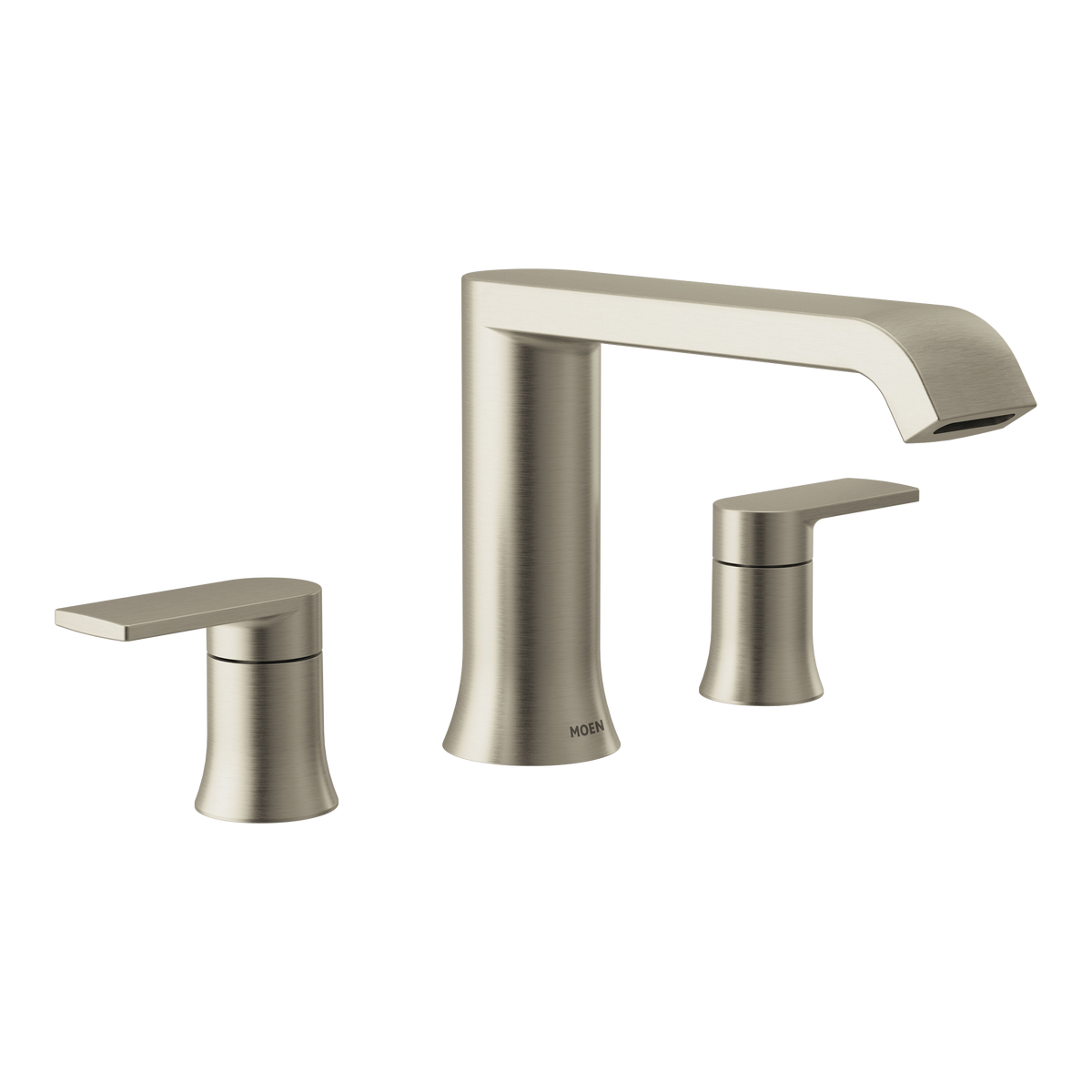 Moen Genta LX Two-Handle Low-Arc Roman Tub Faucet T908 in Brushed Nickel (T908BN)