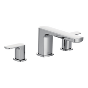 Moen Rizon Two-Handle Low-Arc Roman Tub Faucet T935 in Chrome (T935)