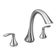 Moen Eva Two-Handle High-Arc Roman Tub Faucet T943 in Chrome (T943)