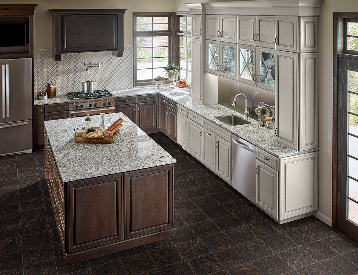 MSI Tan Brown 12 x 12 Polished Granite tile (TTANBRN1212) – MSI room scene