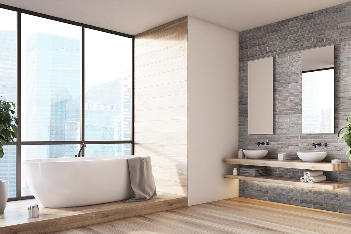 MSI Brickstone Taupe Brick 2 x 18 Matte Porcelain tile (NCAPTAUBRI2X18) – MSI room scene