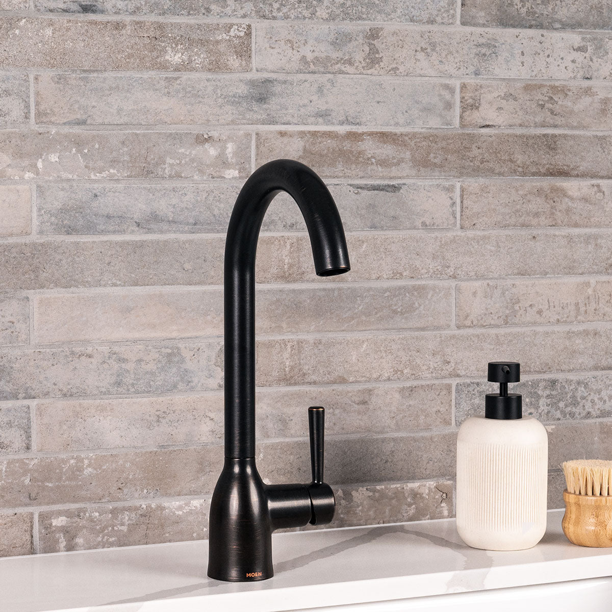 MSI Brickstone Taupe Brick 2 x 18 Matte Porcelain tile (NCAPTAUBRI2X18) – MSI room scene