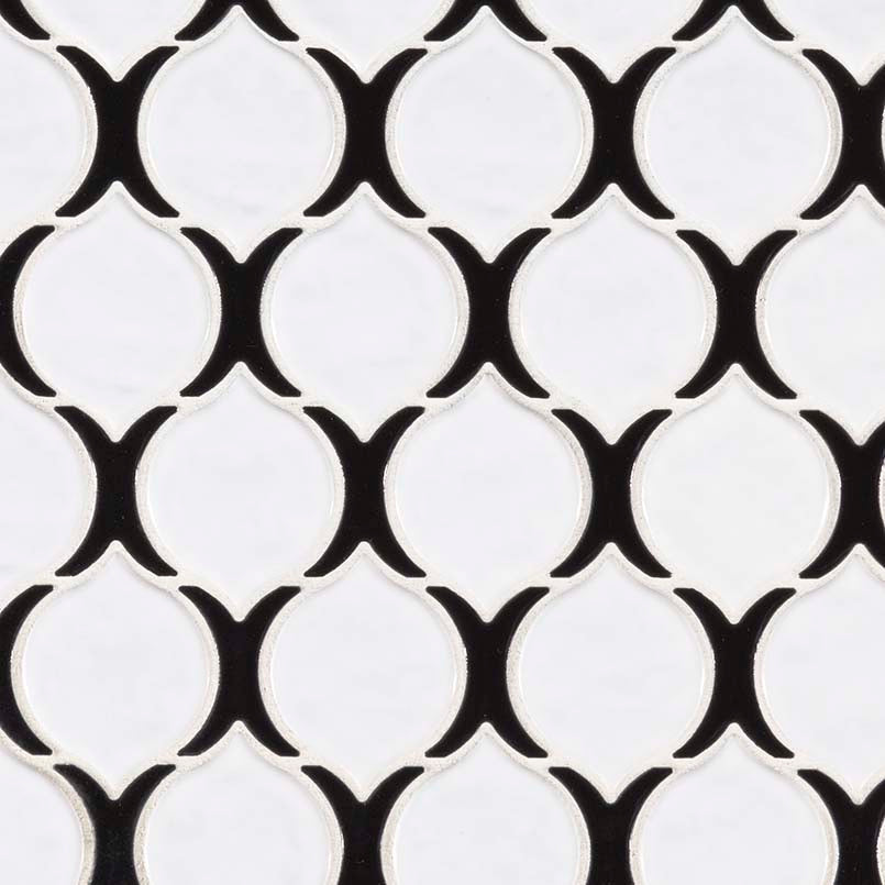 MSI Teardrop Tuxe Glossy Porcelain mosaic (SMOT-PT-TEARDRPTU) – MSI product image
