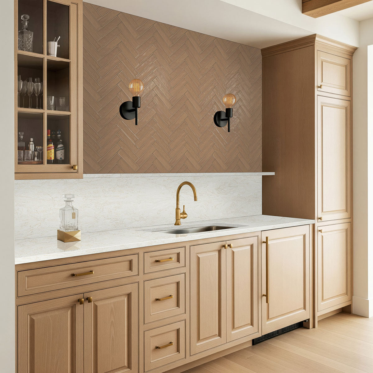 MSI Terranello Cotto 4 x 4 Glossy Ceramic tile (NTERCOT4X4G) – MSI room scene (kitchen)