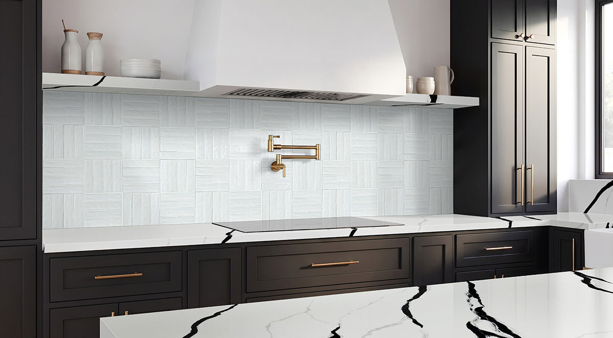 MSI Terranello Pearl 4 x 4 Glossy Ceramic tile (NTERPEA4X4G) – MSI room scene (kitchen)