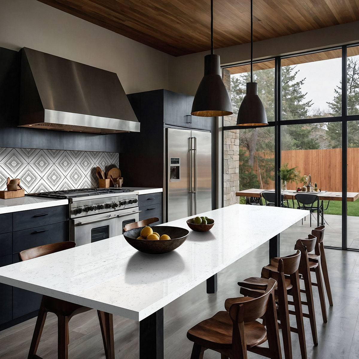 MSI Zaria Tes 8 x 8 Matte Porcelain tile (NZARTES8X8) – MSI room scene (kitchen)
