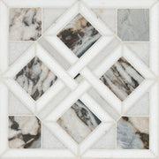 MSI Tessere Pattern Polished Marble mosaic (SMOT-TESSER-POL8MM) – MSI product image