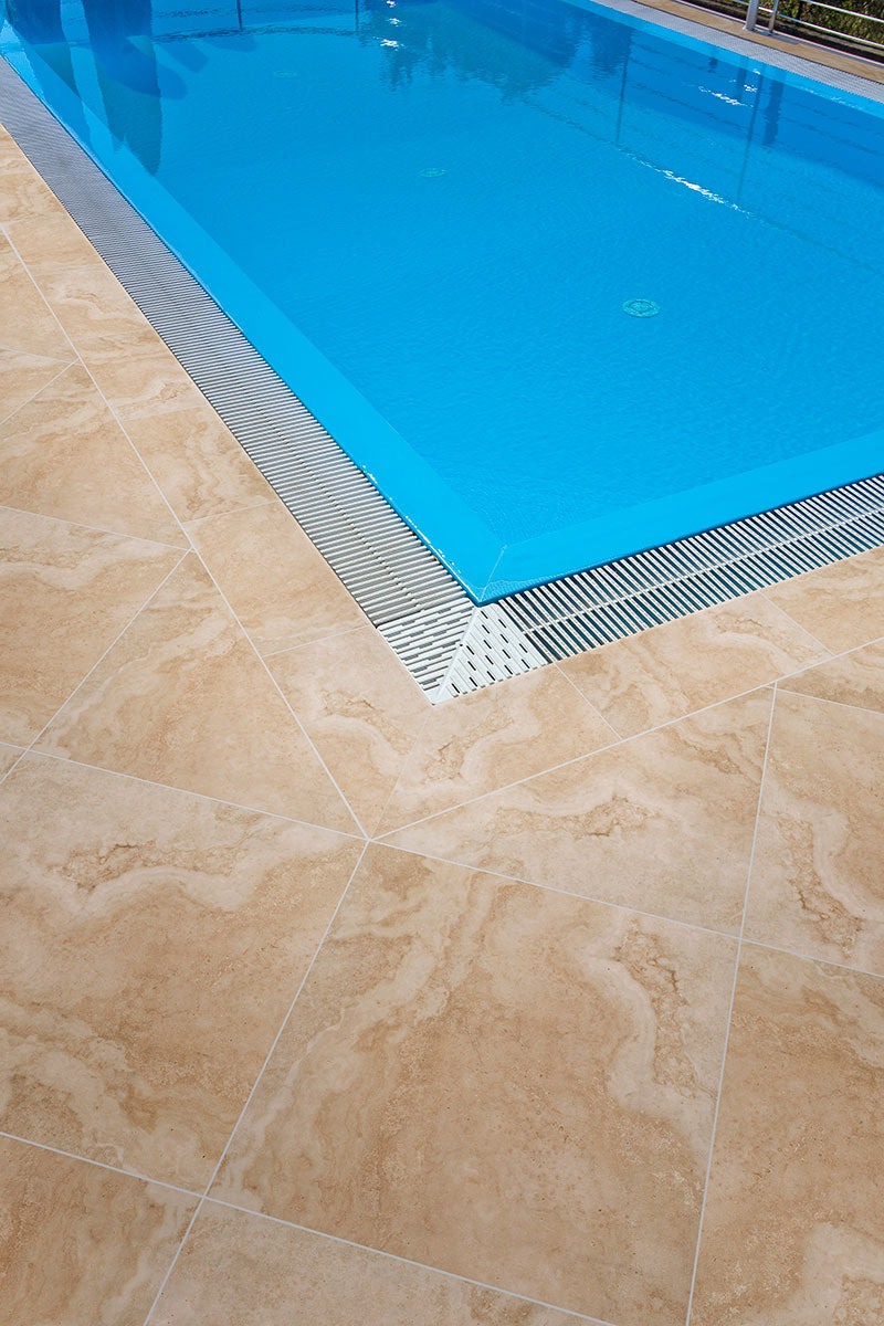 MSI Tierra Beige 24 x 24 Matte Porcelain paver (LPAVNTIEBEI2424) – MSI room scene