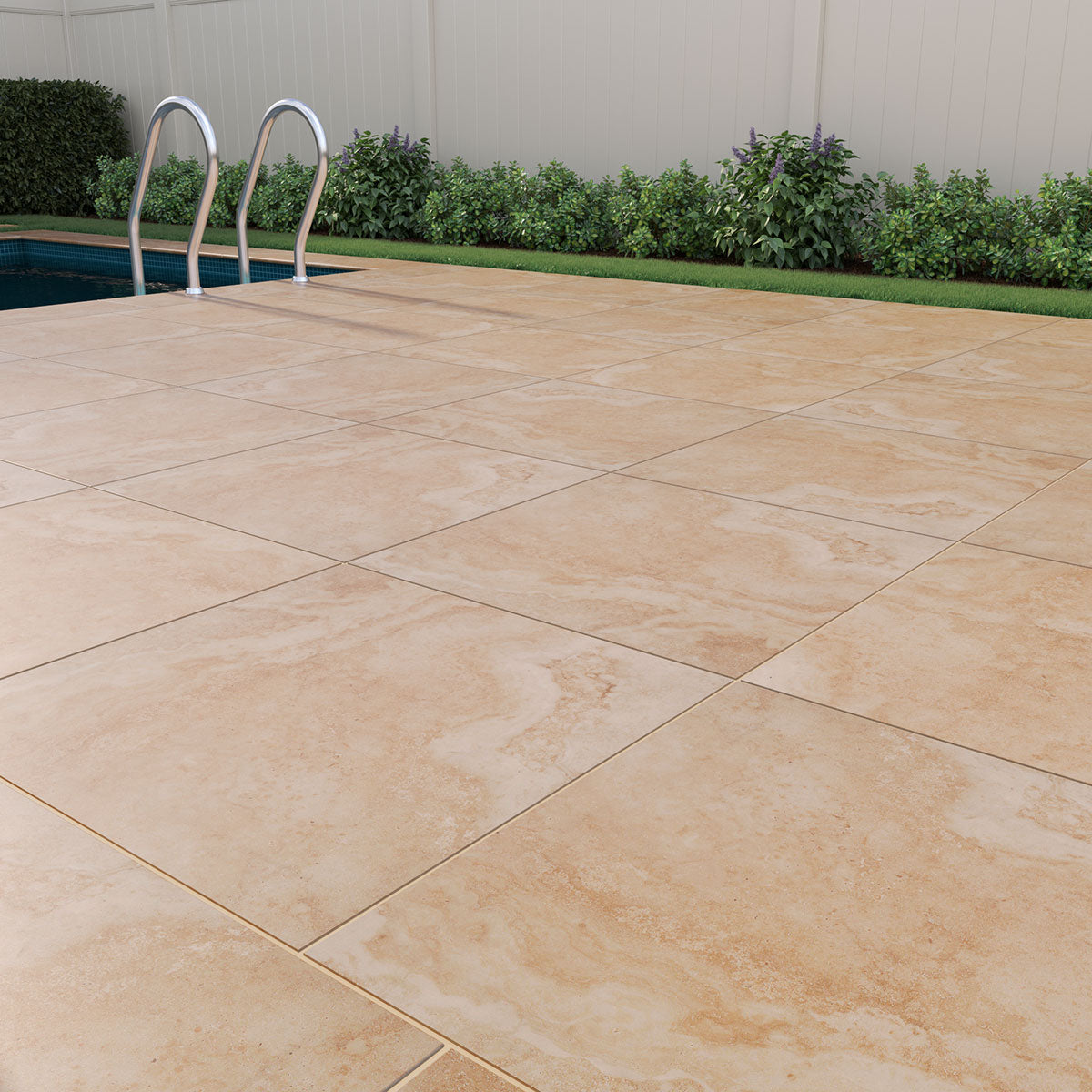 MSI Tierra Beige 24 x 24 Matte Porcelain paver (LPAVNTIEBEI2424) – MSI room scene