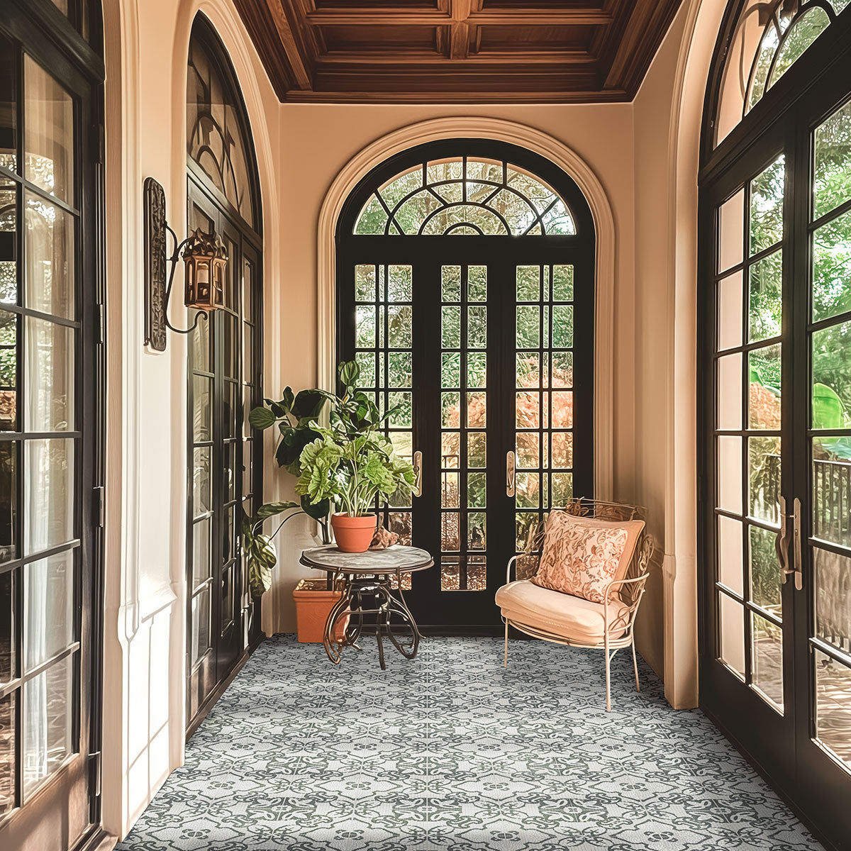 MSI Trastevere 8 x 8 Matte Porcelain tile (NWGTRA8X8) – MSI room scene (entryway)