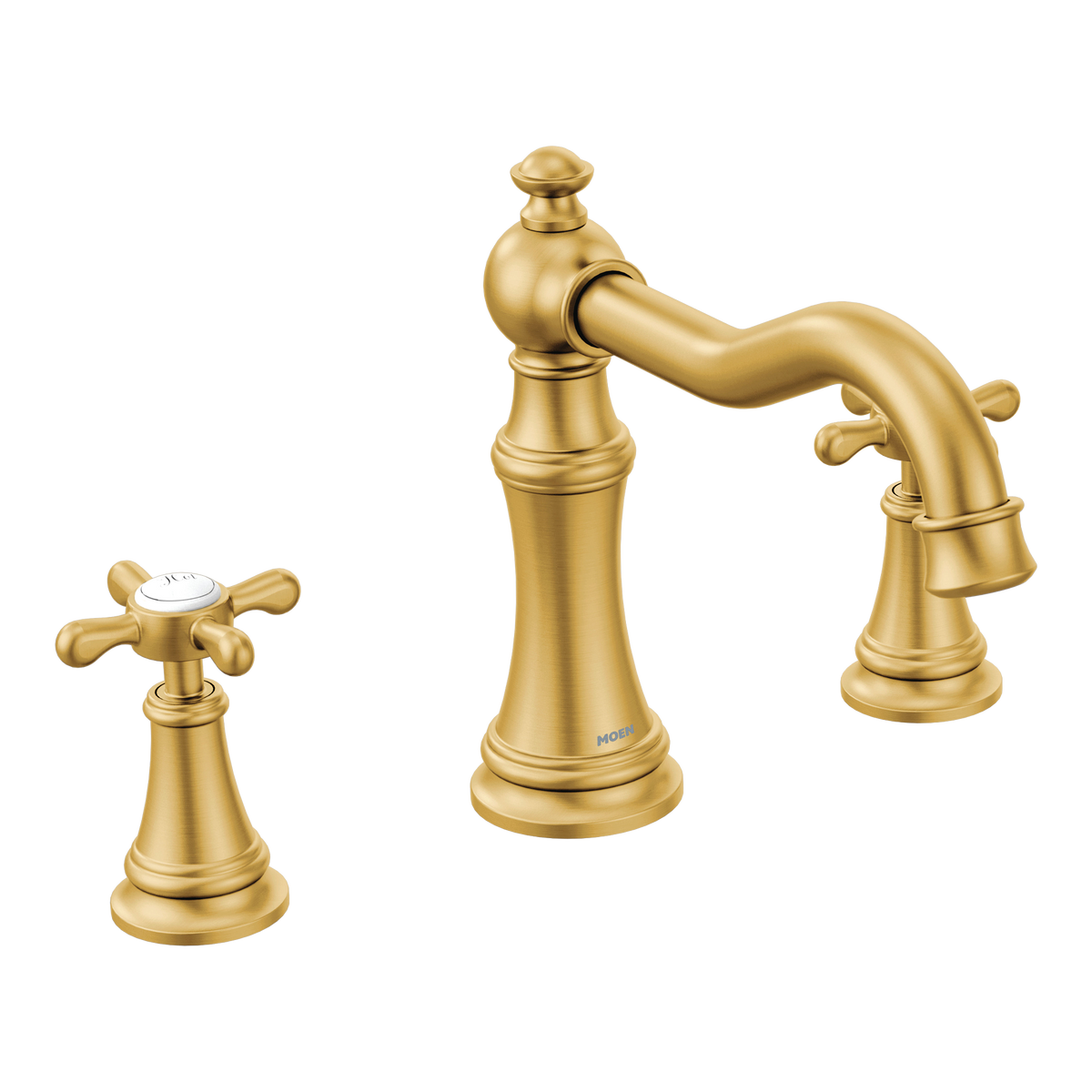Moen Weymouth Two-Handle High-Arc Roman Tub Faucet TS22101 in Brushed Gold (TS22101BG)