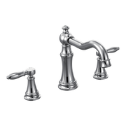Moen Weymouth Two-Handle High-Arc Roman Tub Faucet TS22103 in Chrome (TS22103)
